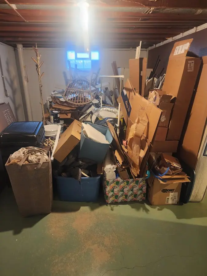 Roll-off dumpster container at job site for 15 Yard Dumpster Rental in Key Biscayne